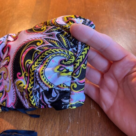 Ninety Six Degrees Bandeau Bikini Womens L/XL Gypsy Paisley Tassel Bohemian Boho - Picture 4 of 16